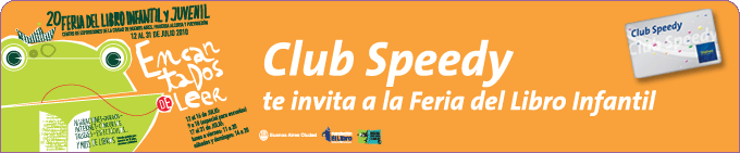 Club Speedy te invita a la Feria del Libro Infantil!!